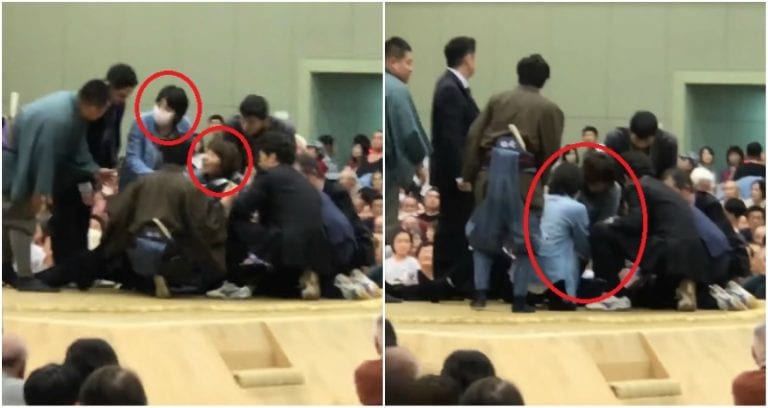 Women Enter Sumo Ring to Save Man’s Life, Get Kicked Out For Being Female