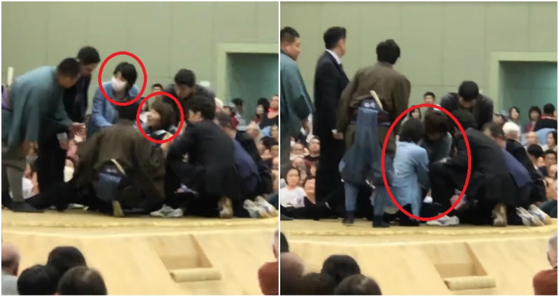 Women Enter Sumo Ring to Save Man’s Life, Get Kicked Out For Being Female