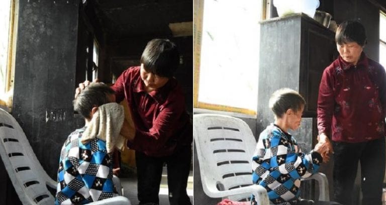 Chinese Widow Has Cared for Severely Disabled Neighbor for Over 30 Years