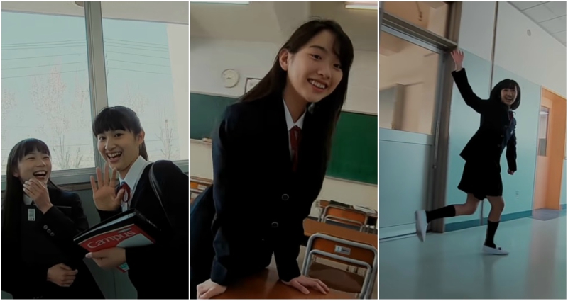 Micro Drone Films Captivating Video of Japanese High School Girls