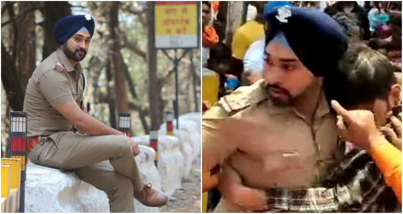 Sikh Officer Hailed as a Hero After Saving Muslim Man from a Violent Mob
