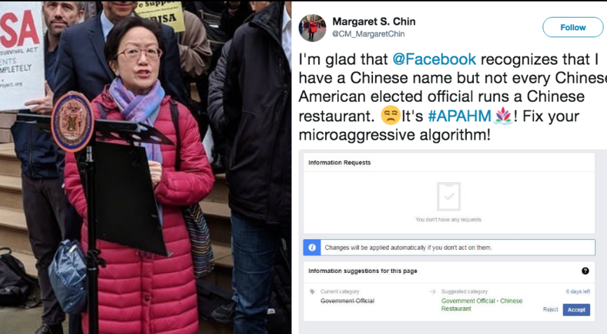 New York Council Member Blasts Facebook For Labeling Her as a ‘Chinese Restaurant Owner’