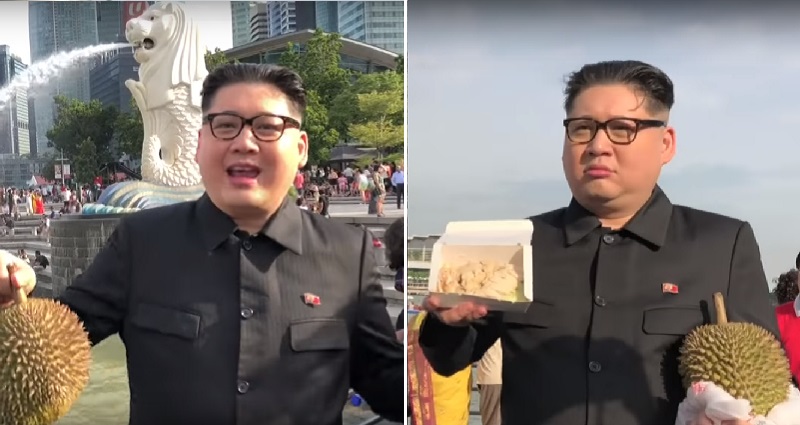 Fake Kim Jong Un Eats Durian in Singapore While Waiting For ‘Peace Summit’ With ‘Trump’