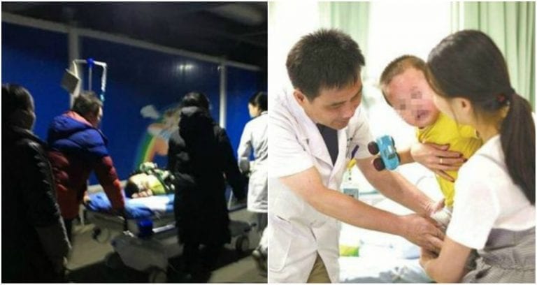 Toddler Gets Foreskin Ripped Off After Getting Penis Trapped in Escalator in China