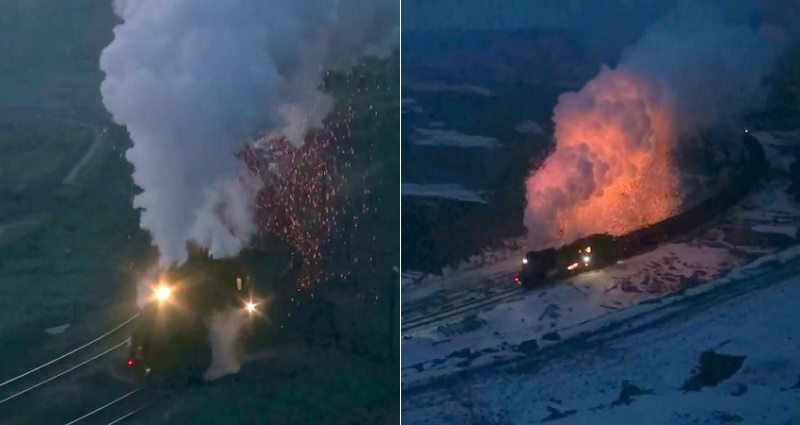 People All Over the World Travel to China Just to Watch This Epic Train Spit Fire