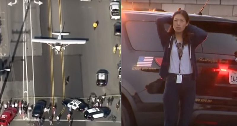 Badass Asian Pilot Flawlessly Lands Plane on California Street When Engine Fails
