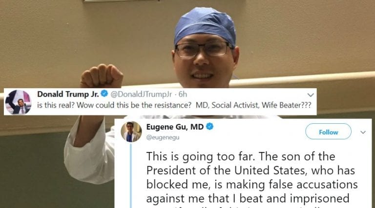 Donald Trump Jr. Just Called Dr. Eugene Gu a ‘Wife Beater’ on Twitter