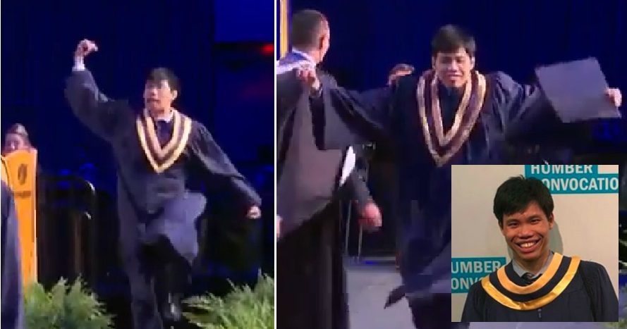 College Grad Accepts His Diploma in the Most Epic Way Possible