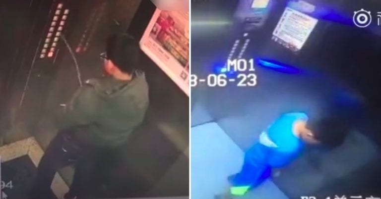 Chinese Mom Catches Son Peeing in Elevators, Makes Him Clean it for a Month