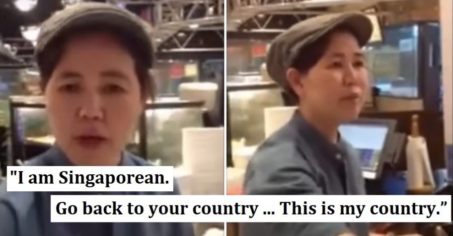 Singaporean Man Telling Chinese Worker To Go Back To Your Country 