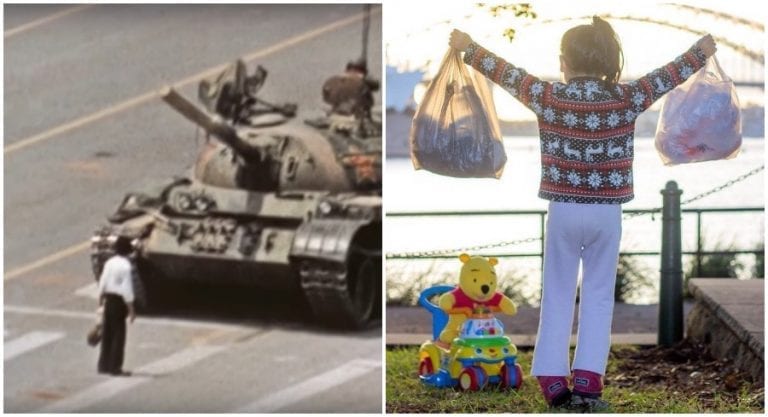 The Internet Reenacted the ‘Tank Man’ Photo in Honor of the Tiananmen Square Massacre Anniversary