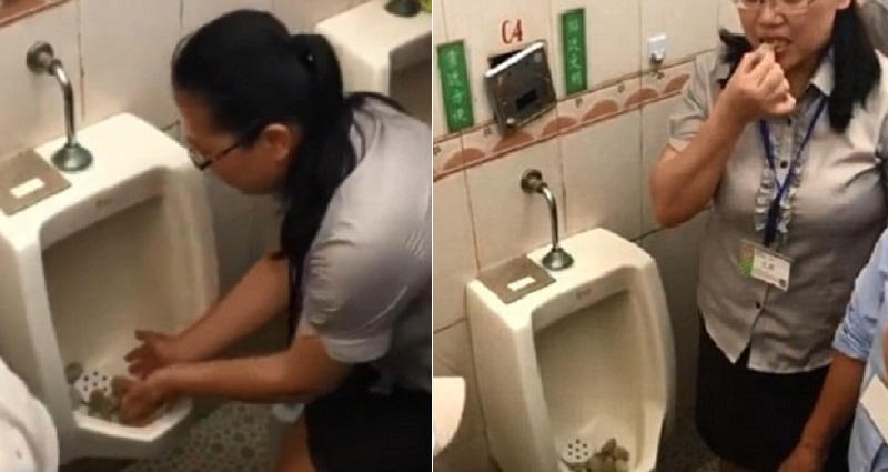 Chinese Employees Eat Off Urinal to Show How Clean Company’s Toilets Are