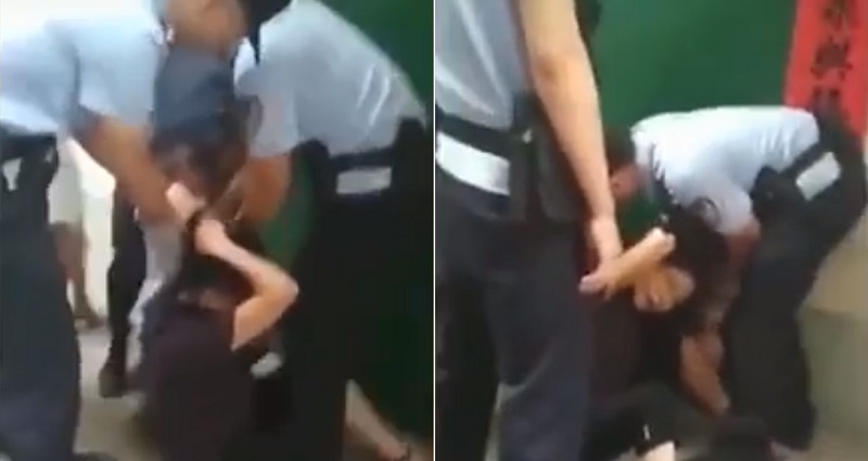 Chinese Boy Violently Pulls Grandma’s Hair for Not Buying Him a Toy, Police Get Called