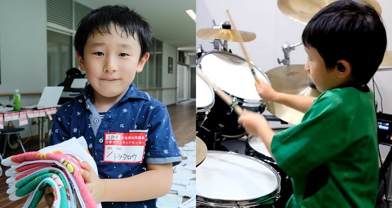 6-Year-Old Drummer Donates All His YouTube Money to Help Disaster-Affected Areas in Japan