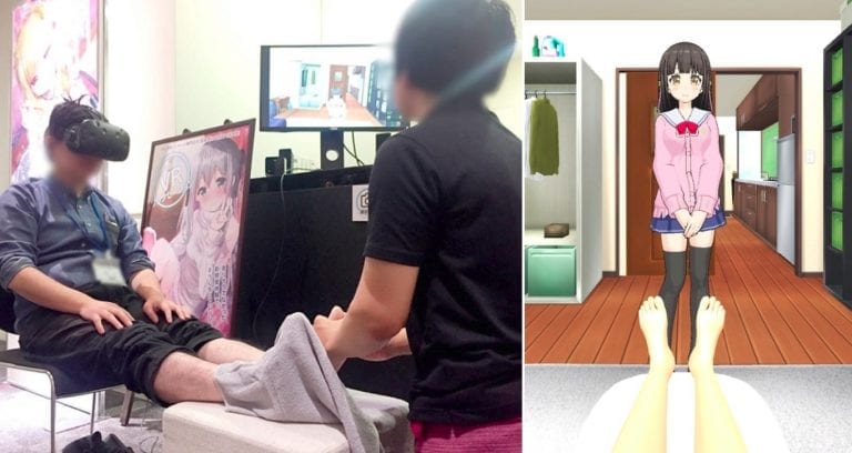 Japanese Company Offers ‘Anime’ VR Foot Massages, But They are Given By a Man