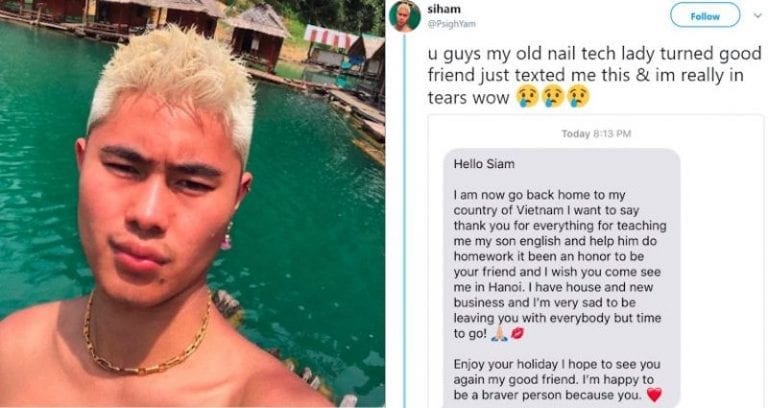 Thai Man’s Friendship With Vietnamese Nail Technician Will Have You in Tears
