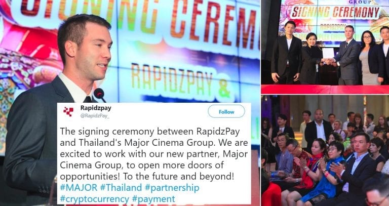 Thailand’s Largest Movie Theater Brand Now Accepts Cryptocurrency as Payment