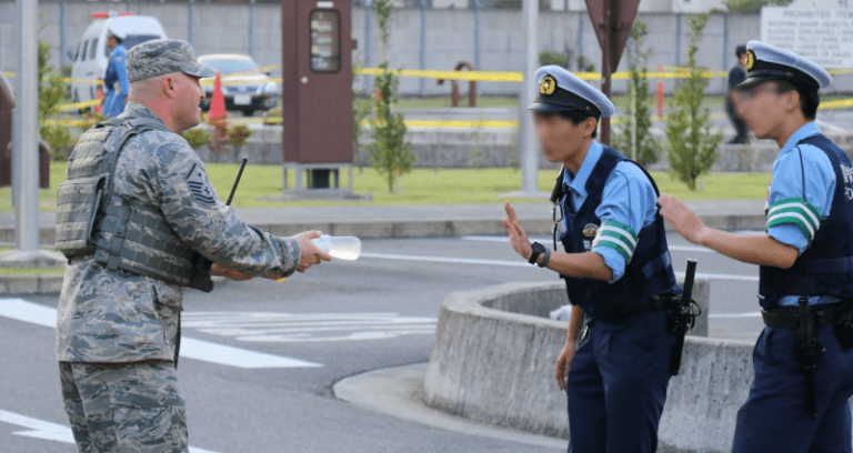 Japanese Police Refuse Kind Offer of Water From U.S. Airman to Stay ‘Professional’