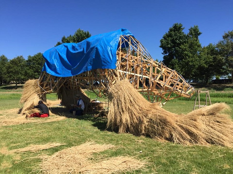 Japanese Farming Tradition Uses Rice Straw to Make Epic Works of Art ...