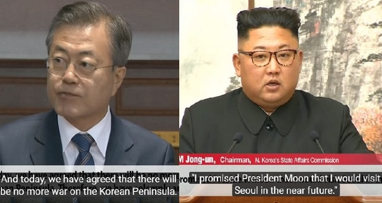 North and South Korea Sign Agreement for ‘Era of No War,’ Will Cease All Hostile Acts