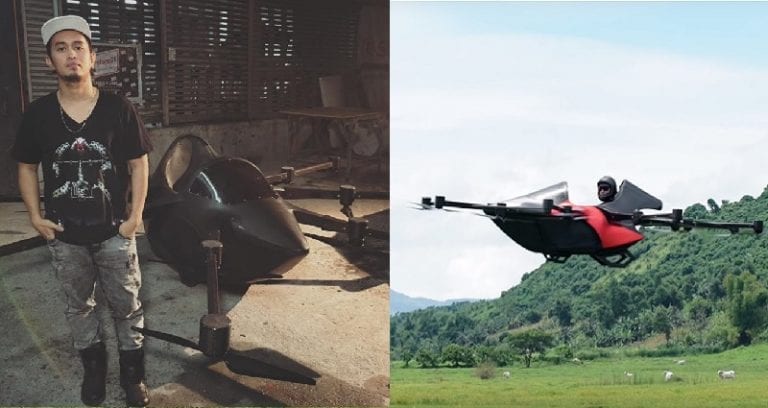 Filipino Amateur Engineer Builds ‘Flying Car’ in His Backyard