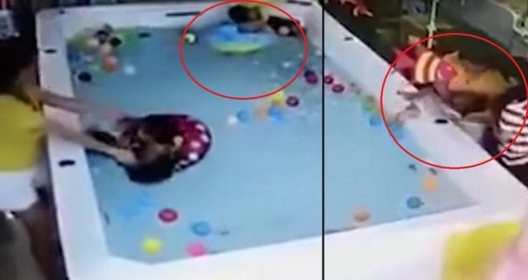 Surveillance Camera Catches Mom Playing With Her Phone as Her Baby Dr‌‌o‌wn‌s