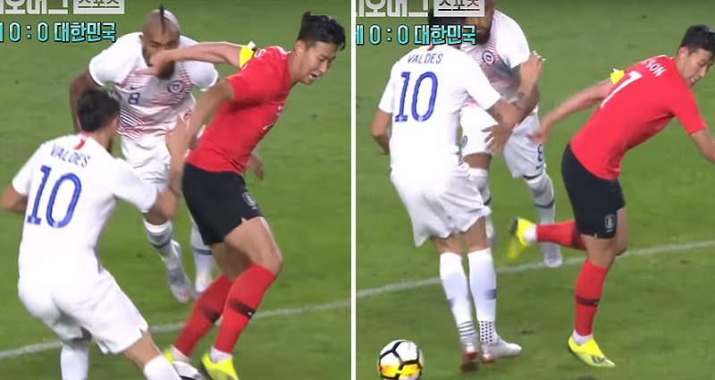 South Korean Footballer Humiliates Racist Chilean Player With Savage Skills