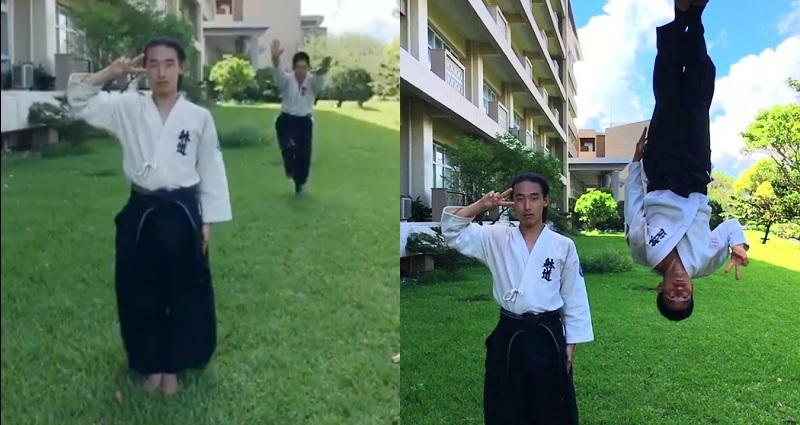 Japanese Martial Artists Use Insane Skills to Take ‘Photoshopped Picture’