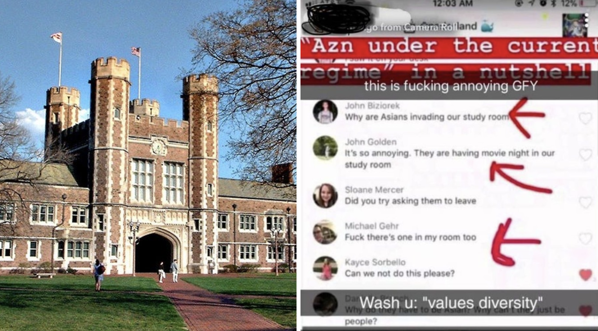 White Students Caught Complaining About Asians ‘Invading’ a Study Room at Washington University