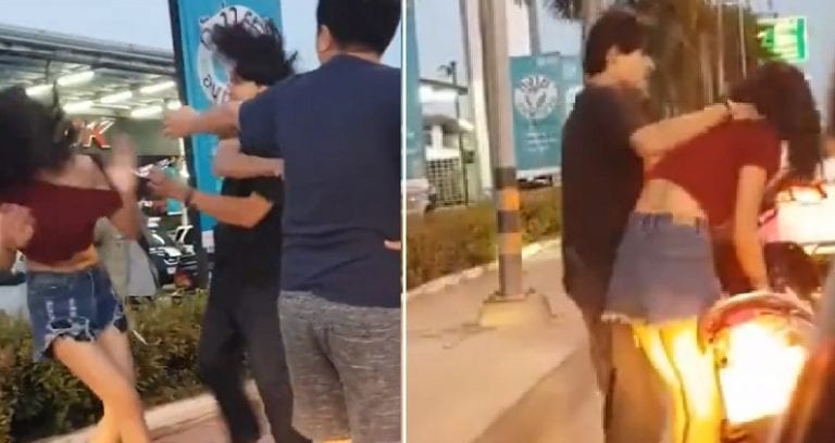 Thai Woman B‌ea‌te‌n and Taken Away By A‌bu‌s‌‌ive Boyfriend and No One Helps Her
