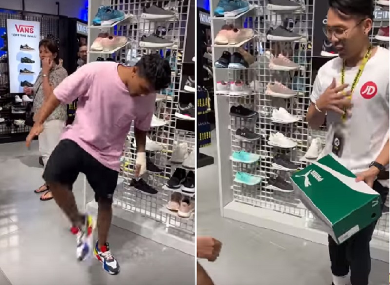 YouTuber Pulls 'Shoe-Stealing Prank' on Poor Panicking Store Employee