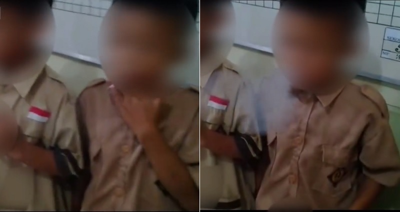 Students Caught Smoking in Indonesia, Teachers Force Them to Smoke More as Punishment