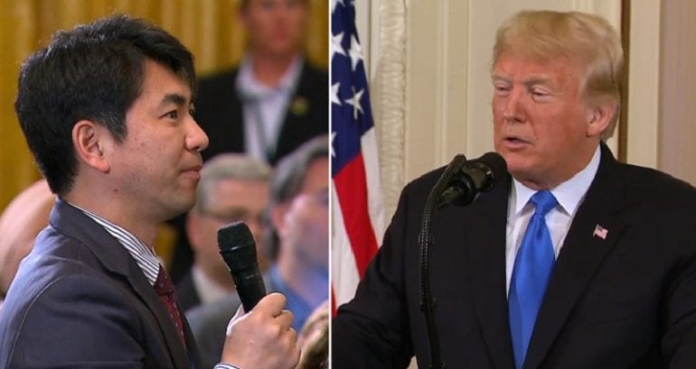 Trump Mocks Japanese Reporter During Absolute Mess of a Press Conference
