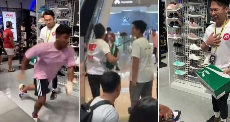 YouTuber Pulls ‘Shoe-Stealing Prank’ on Poor Panicking Store Employee