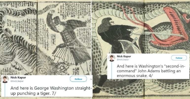 150-Year-Old Japanese Book Shows U.S. History as an Epic Mythology