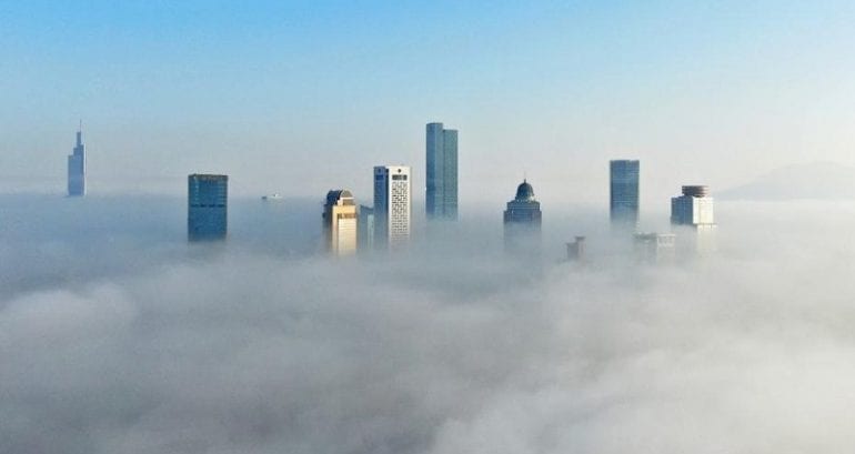 Drone Footage Captures Nanjing Above the City’s Terrible Air Pollution