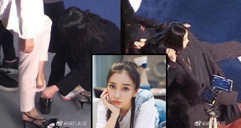 Viral Photo of Angelababy’s Assistant Allegedly Kneeling to Take Her Shoes Off Draws Outrage