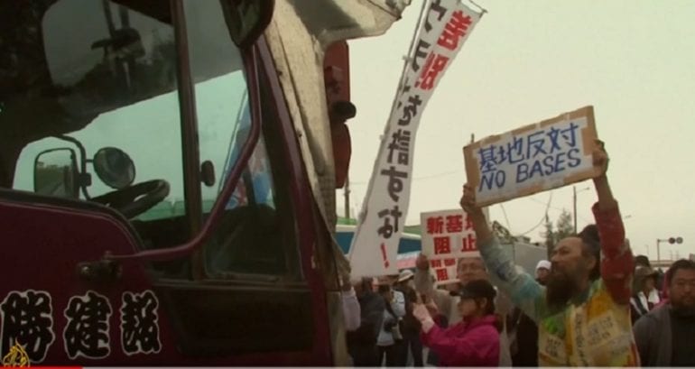 Okinawans Call on Donald Trump to Stop Building Military Bases on Their Island