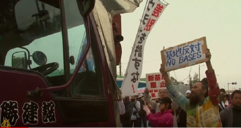 Okinawans Call on Donald Trump to Stop Building Military Bases on Their Island