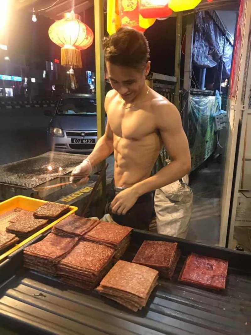 Business is booming for a bak kwa seller on the east coast of Peninsular Malaysia.