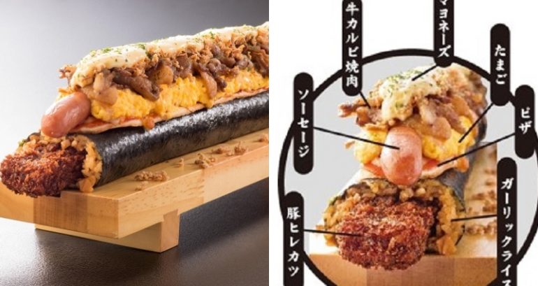 Japanese Restaurant Unleashes 3-Pound, 6,000-Calorie Sushi Pizza