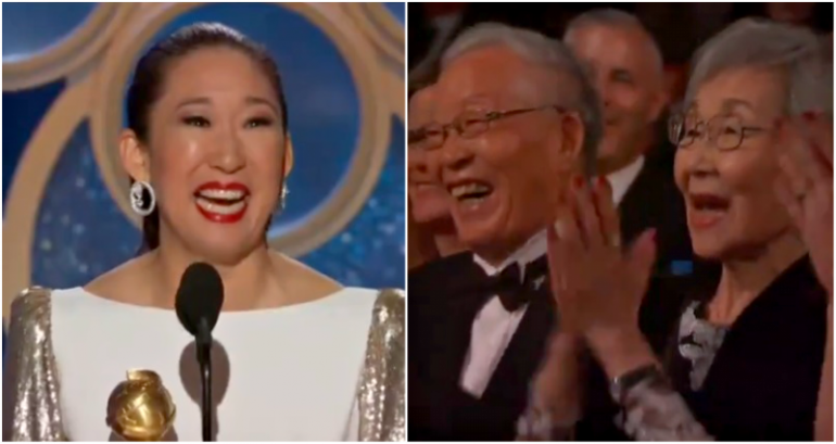 Sandra Oh Thanked Her Parents in Korean at the Golden Globes and It’s Amazing