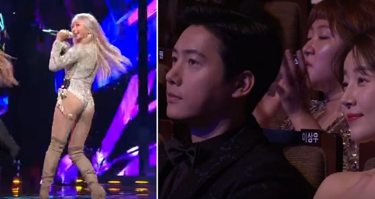 K-Pop Idol Hyolin Sparks Controversy Wearing This Outfit During Awards Performance