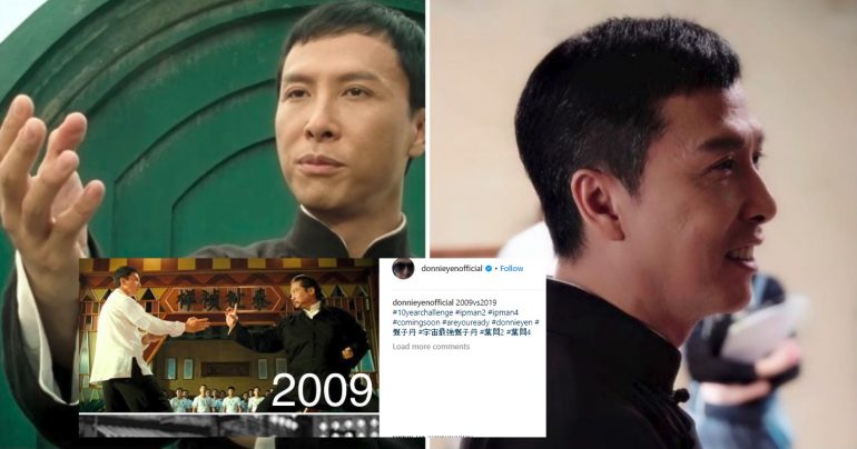 Donnie Yen Teases ‘Ip Man 4’ With #10YearChallenge Post on Instagaram