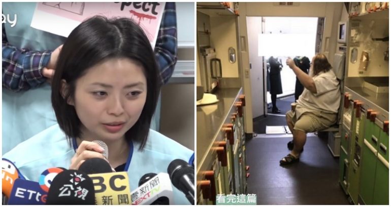 American Passenger Orders Taiwanese Flight Attendants to Wipe His Butt After Defecating