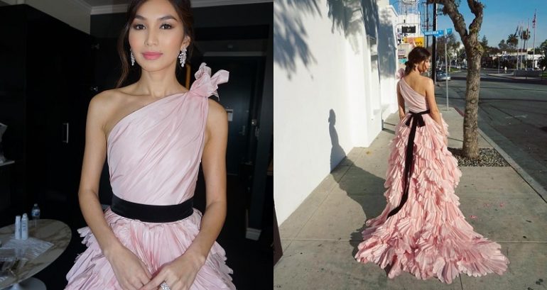 Gemma Chan’s Beautiful SAG Gown Took 100 Hours to Create
