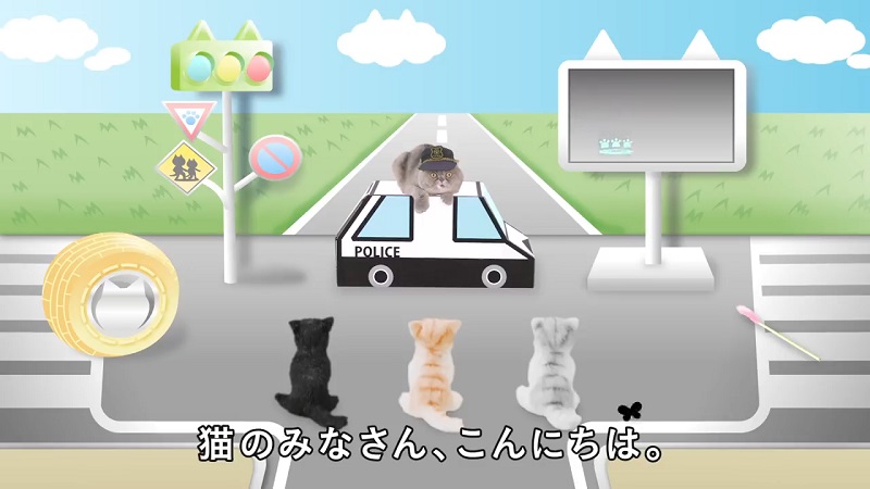 Animal psychologists at Kyoto University have recently launched a public service video to educate cats about traffic safety.