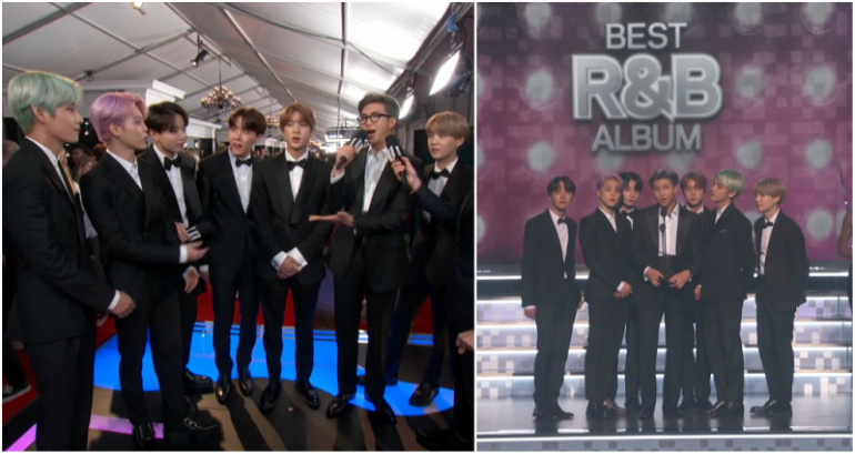 BTS Makes History as the First K-Pop Presenters at the Grammys