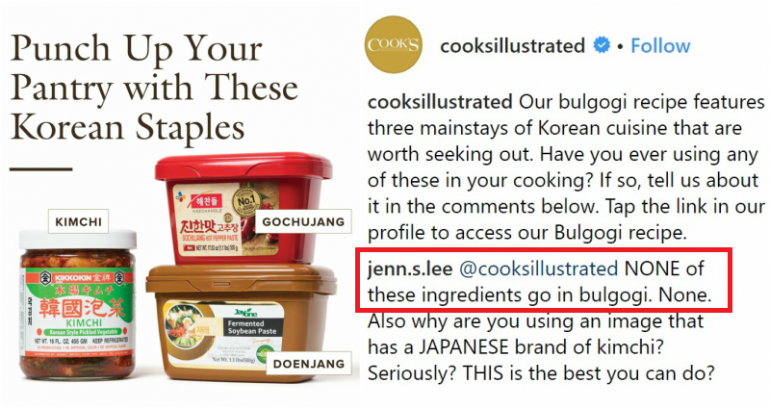 Cooking Magazine Gets Flak for Pretty Much Not Knowing Anything About Korean Food