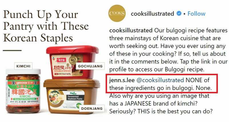 Cooking Magazine Gets Flak for Pretty Much Not Knowing Anything About Korean Food